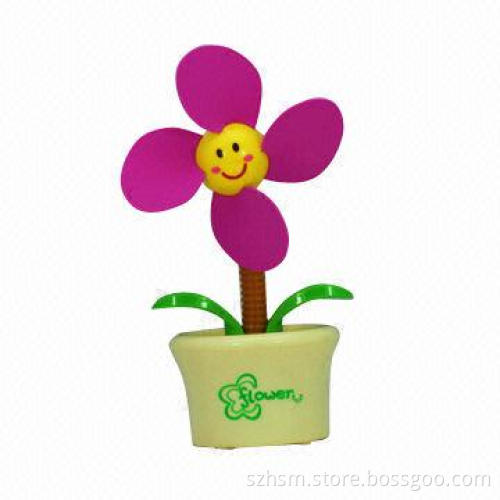 Cute plastic small fan, installing battery automatic function